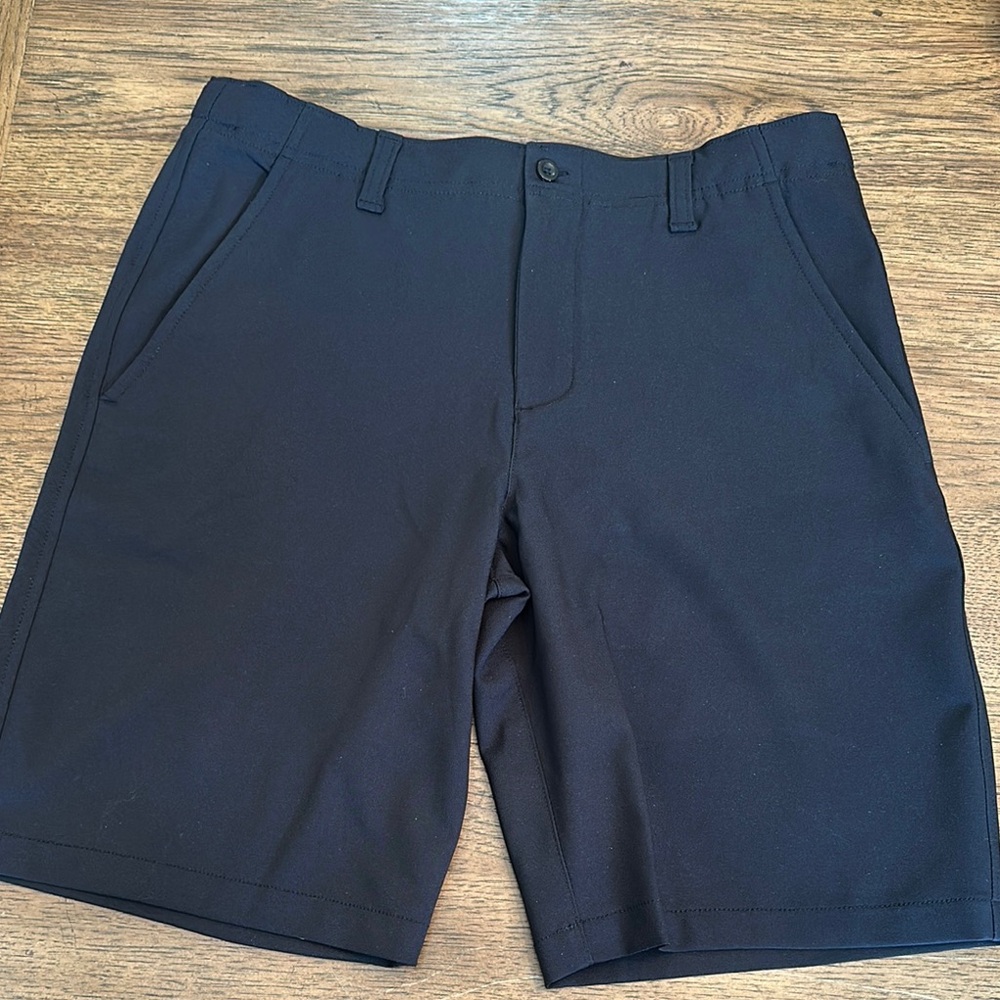 Boys YLG Under Armor Black Shorts